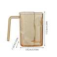 thumbnail image 3 of Large Capacity Transparent Square Toothbrush Holder Cup For Modern Bathroom Organization With Efficient Drain Design, 3 of 6