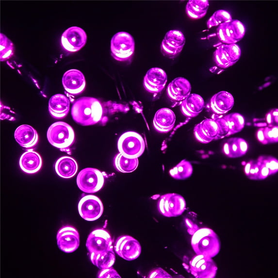 Solar String Lights Outdoor, 17ft 50 LED Solar Powered Fairy Lights Waterproof Decorative Lighting for Garden Patio Gate Yard Party Wedding Indoor Bedroom(7 Color to choose)