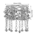 thumbnail image 3 of Brazalete de danza del vientre: Brazalete ajustable de metal para el brazo superior con cascabeles, joyería étnica para espectáculos de danza., 3 of 6