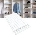 thumbnail image 2 of NFTIGB Expandable Closet Shelf Space Saving Punch Free Wardrobe Clothes Dividers for Home, White (28.7-49.2 in / 73-125 cm), 2 of 9