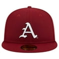 thumbnail image 2 of Men's New Era Cardinal Arkansas Razorbacks 59FIFTY Fitted Hat, 2 of 6