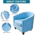 thumbnail image 3 of LINLIN Club Chair Slipcover, tub chair covers 2 piece, Universal Spandex Pattern Armchair Sofa Cover Cover Couch Slipcover for Living Room Club Bar Counter, 3 of 7