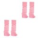 thumbnail image 2 of Guardurnaity 2 paquetes/lote estilo textura todo Fashinable 2 piezas colorido elegante calentador de piernas para textura Multicolor todo fósforo Rosa 1 2piezas, 2 of 6