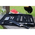 thumbnail image 7 of Chef’s Knife Bag Holds 8 Knives PLUS a Meat Cleaver AND Zipped Tool Pouch! Noble Home & Chef’s Durable Knife Case Includes Shoulder Strap, Handle, and Business Card Holder. (KNIVES NOT INCLUDED), 7 of 7