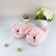 thumbnail image 6 of Warm Slippers Pink Pig Shape Anti-Slip Soft Shoes for Outdoor Indoor Adults, 6 of 6