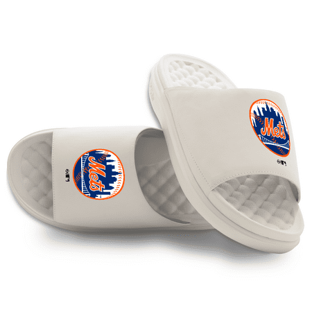 Unisex ISlide Cream New York Mets Primary Motive Slide Sandals