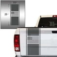 thumbnail image 2 of American USA Flag Racing Stripes Truck Tailgate Vinyl Decal Sticker Styling Straight Lines Sport Lines Compatible with Most Pickup Trucks Back Graphic Sporting (11" x 25", Dark Gray), 2 of 8