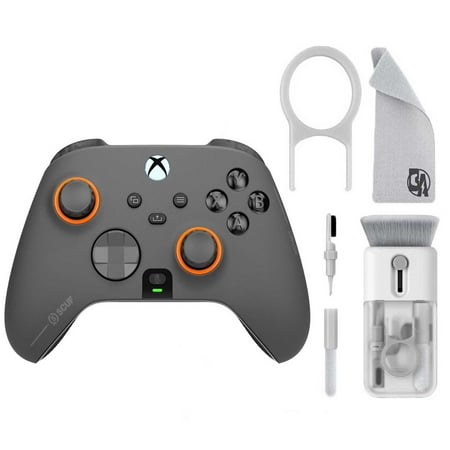 SCUF - Instinct Pro Wireless Performance Controller for Xbox Series X|S, Xbox One, PC, and Mobile - Steel Gray With Cleaning Electric kit Bolt Axtion Bundle Like New