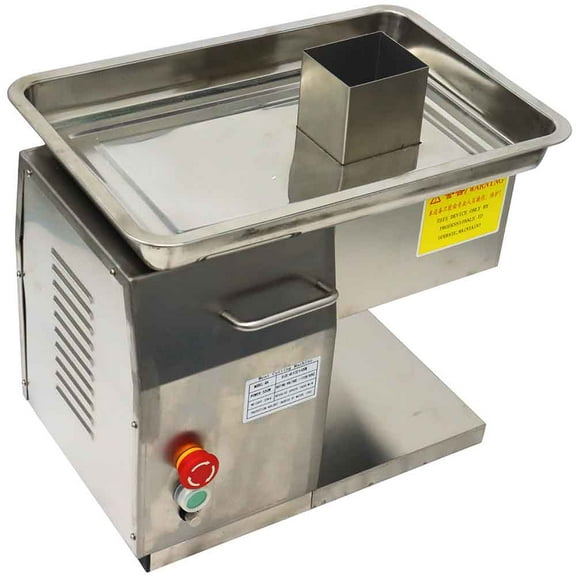 QX Commercial Meat Cutter Slicer Body without Balde Chimney Feed Port Stainless Steel 250KG/H