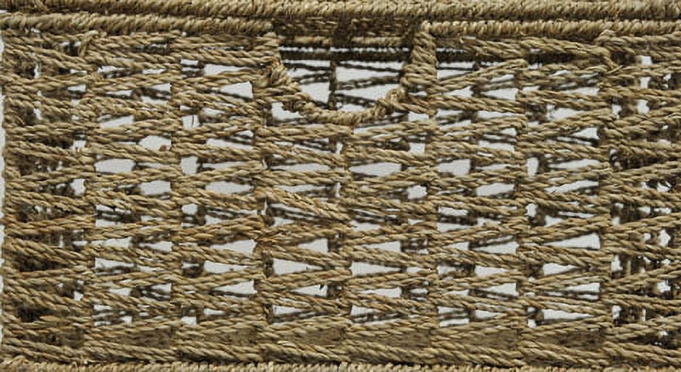 Mainstays Lidded Seagrass Basket, Natural - image 2 of 4