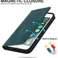 thumbnail image 2 of Dteck Wallet Phone Case for iPhone 8 Plus, iPhone 7 Plus RFID Blocking Credit Card Holder Kickstand Folio Flip Cover with Magnetic Closure, Blue, 2 of 10