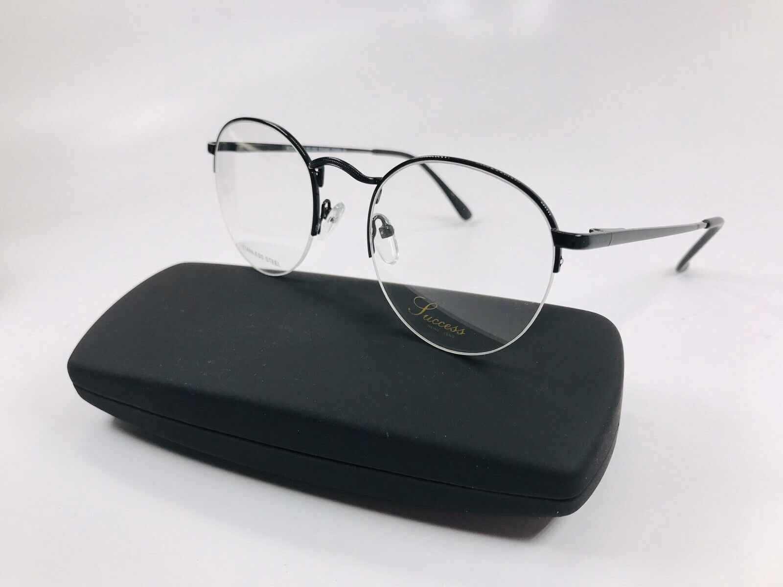 New Designer Inspired SUCCESS SS-108 Black Fade Eyeglasses 55mm with Case XPL New SUCCESS SS-100 Matte Black Eyeglasses 55mm with Case  main image 2