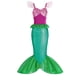 thumbnail image 2 of Vestido de sirena para niñas, disfraz de princesa Ariel para baile de graduación, vestido de cosplay para niñas, vestido informal de verano para fiesta de cumpleaños y Halloween, 2 of 5