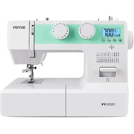 FEIYUE FYe320 Beginner Sewing Machine with Adjustable Speed, LCD Display, 25 Stitches