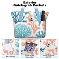 thumbnail image 2 of Tote Bag for Women - Coastal Coral Shoulder Bag - Large Utility Work Duffle Bag with Zipper Handbag for Travel, Work, Sprots, 2 of 5