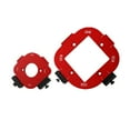 thumbnail image 1 of Measuring Tools Woodworking Corner Positioning Kit 2 Piece Aluminum Alloy Template for Precision Curved Cutting with Small Circular and Large Square Templates for R20/R25 and R30/R35/R40 2PCS, 1 of 2