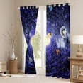 thumbnail image 3 of Outer Space Blackout Curtains Universe Themed Curtains Teens Solar System Window Curtains, Purple Galaxy Starry Sky Bedroom Curtains Outer Planet Print Curtains,2 Panels 52"Wx63"L, 3 of 5
