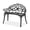 Black, variant on 38.5" Patio Park Garden Outdoor Metal Rose Bench, 2-Person Cast Iron Cast Aluminium Frame Antique Finish Chair,Accented Lawn Front Porch Path Yard Decor Deck Furniture