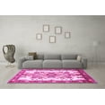thumbnail image 3 of Ahgly Company Indoor Round Medallion Pink Traditional Area Rugs, 8' Round, 3 of 4
