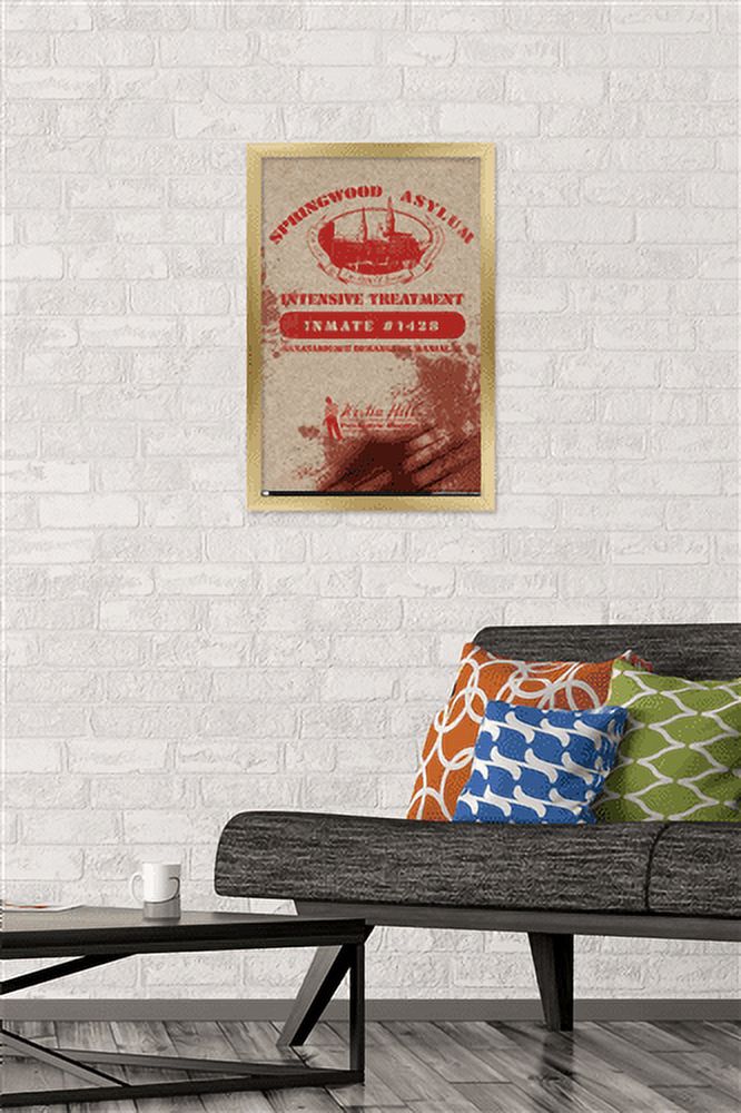 A Nightmare on Elm Street - Springwood Asylum Wall Poster, 14.725" x 22.375", Framed