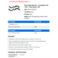 thumbnail image 2 of Rear Brake Shoe Set - Compatible with 1993 - 1998 Toyota T100 1994 1995 1996 1997, 2 of 2