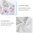 thumbnail image 3 of Dreamtimes Bath Towel Sets for Bathroom Hand Towels Fingertip Towels Beautiful Purple Rose Flower 3 Piece Decorative Soft Cotton Absorbent, 3 of 6