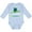 AE-Light Blue, variant on Inktastic Boca Raton, Florida Happy Sea Turtle Boys or Girls Long Sleeve Baby Bodysuit
