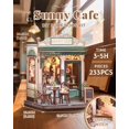 thumbnail image 2 of Kit de casa de muñecas en miniatura CUTEBEE Book Nook Sunny Cafe, 2 of 8