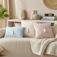 thumbnail image 5 of Unique Bargains Diamond Pattern Decorative Pillow Covers Set of 2 Pink 18" x 18", 5 of 7
