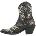 thumbnail image 2 of Dingo Womens Primrose Embroidered Floral Snip Toe Cowboy Ankle Boot, 2 of 2