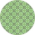 thumbnail image 1 of Ahgly Company Machine Washable Indoor Round Transitional Olive Drab Green Area Rugs, 7' Round, 1 of 7