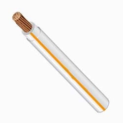 NPA18T007 - TEST LEAD 18AWG WHITE 8500FT ORANGE LINE 200C 600V FT1 7 STR