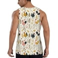 thumbnail image 3 of Gaeub Cartoon Chickens Men's Athletic Tank Top, Workout Sleeveless Shirts, Running Tank Tops for Gym, Running, Training - Small, 3 of 9