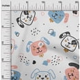 thumbnail image 2 of oneOone Rayon White Fabric Kawai Craft Projects Decor Fabric Printed By The Yard 56 Inch Wide-SO, 2 of 5