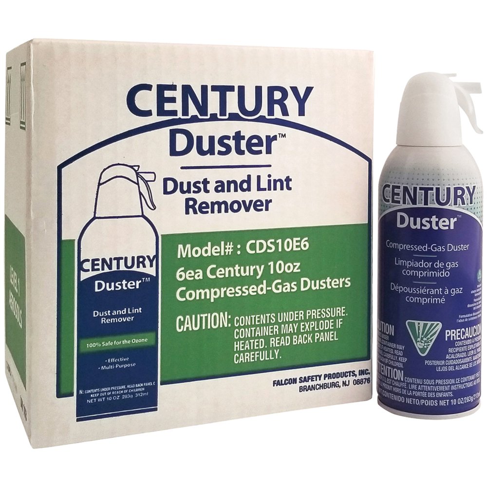 CENTURY CDS10E6 Compressed Gas Dusters, 6 Pack