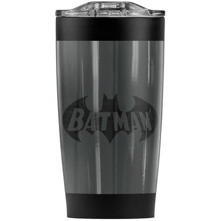 

Batman Crackle Bat Stainless Steel Tumbler 20 oz Coffee Travel Mug/Cup Vacuum Insulated & Double Wall with Leakproof Sliding Lid | Great for Hot Drinks and Cold Beverages
