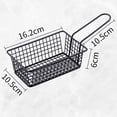 thumbnail image 4 of for French Fry Serving Baskets Stainless Steel Square Fry Chicken Holder with Handle Rectangle, 4 of 9