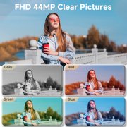 KEEPBERRY 4K Compact Digital Camera,Auto Focus 16x Zoom, 64GB TFCard, Lightweight, Silver, for Teens