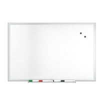Staples TRU RED Magnetic Steel Dry Erase Board Satin Frame 3' x 2' (TR61169)