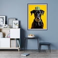 thumbnail image 7 of Diamond Art Kit for Adults, Dog Wearing Striped Hat Yellow Background Diamond Painting for Adults Beginners, 5D DIY Diamond Art Painting Kits, Colorful Diamond Painting Craft for Home Decor 12x16, 7 of 7