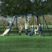 Flexible Flyer Slide 'N Swing Metal Gym & Swing Set