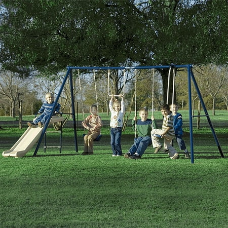 Flexible Flyer Slide 'N Swing Metal Gym & Swing Set