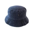 thumbnail image 3 of CoCopeanut 2021 New Fisherman Hat Panama Denim Bucket Hats Outdoor Men Women Washed Cotton Bucket Cap Fashion Hip Hop Gorros Bob Hat Gift, 3 of 6