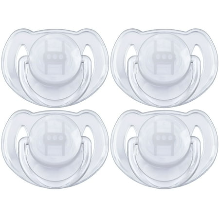 (2 pack) (2 Pack) Philips Avent Orthodontic Transulcent Pacifier, 0-6 Months - 2 Counts