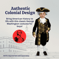 thumbnail image 4 of Dress up America George Washington Colonial Costume for Kids - x-Large, 4 of 6