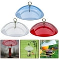 thumbnail image 2 of Bird Feeder Clear Protective Dome Cover Hummingbird Rain Cover Guard with Hooks, 2 of 10