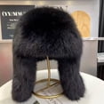 thumbnail image 7 of Trapper Hat Unisex Adult Cold Proof Russian Hat Winter Plush Lei Feng Hats Ushanka Cap Warm Hats With Ear Flaps For Skiing, Hiking, Skating, 7 of 7