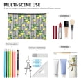 thumbnail image 4 of Susaid Lemons on Striped Print Makeup Mini Bags for Women Multi Color Cosmetics Bag Travel Toiletry Bag Pencil Pouch Blank Makeup Bags with Zipper, 4 of 7