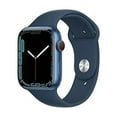 thumbnail image 1 of Restored APPLE WATCH SERIES 7 GPS LTE 41mm BLUE ALUMINUM CASE ABYSS BLUE SPORT BAND (Refurbished), 1 of 4