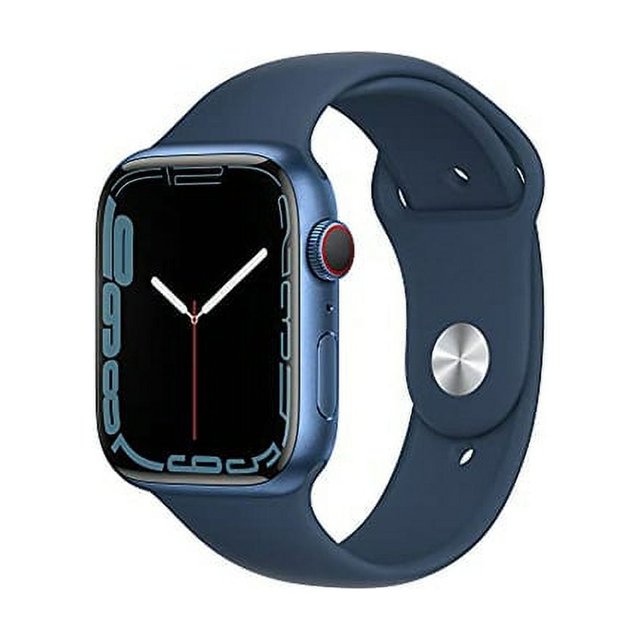 Restored APPLE WATCH SERIES 7 GPS LTE 41mm BLUE ALUMINUM CASE ABYSS BLUE SPORT BAND (Refurbished)